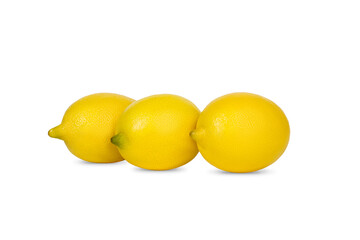 High-quality photo ripe lemons on a white background