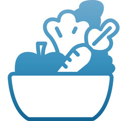 diet food gradient icon