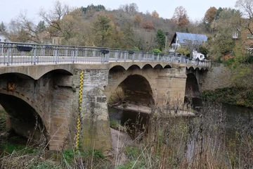 Fotobehang Glan Brücke in Meisenheim © Michael Möller
