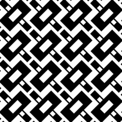 Abstract geometric seamless pattern. Black and white ornament. Vector illustration.