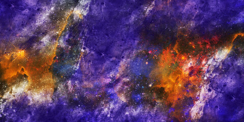image of nebula and stars, infinite space background. Elements of this image furnished by NASA.