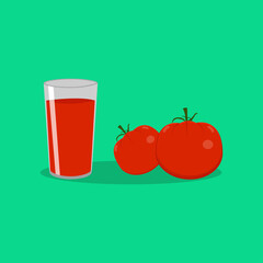 vector tomato juice