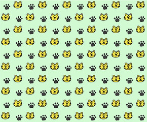 虎のパターン　背景イラスト