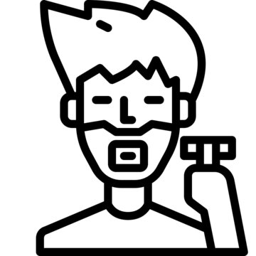 recommend clip art: shaving line icon