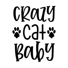 Crazy Cat Baby svg