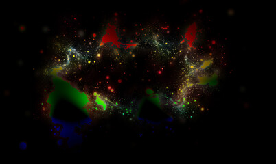 Background template with rainbow colors