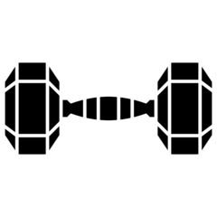 dumbbell solid icon