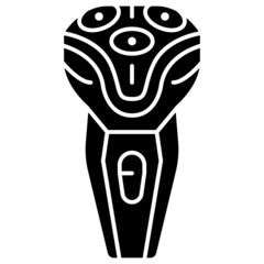electric razor solid icon