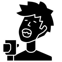 mouthwash solid icon