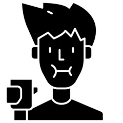 mouthwash solid icon
