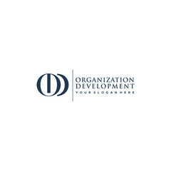 Initial OD ORGANIZATION DEVELOPMENT logo design