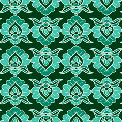 Seamless pattern with arabesques in retro style