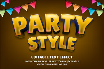 Party text style effect