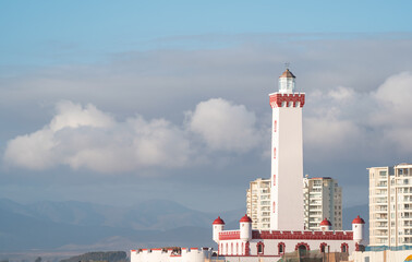 The Monumental Lighthouse of La Serena, Chile.	
