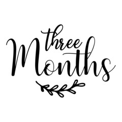 three months svg