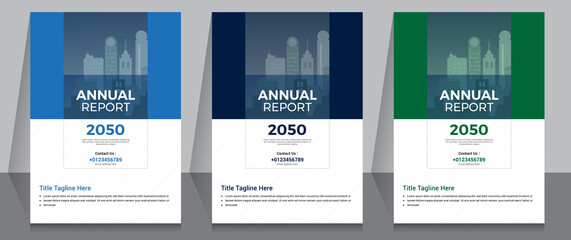 Creative Business Annual Report Flyer Template Design