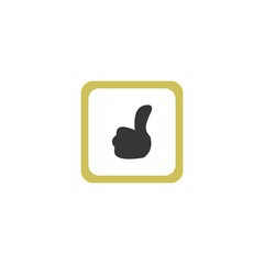 Like logo. thumb up logo icon. Vector illustration template design 