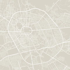 Vector map of Medina, Saudi Arabia. Urban city in Saudi Arabia. Street map art poster illustration.