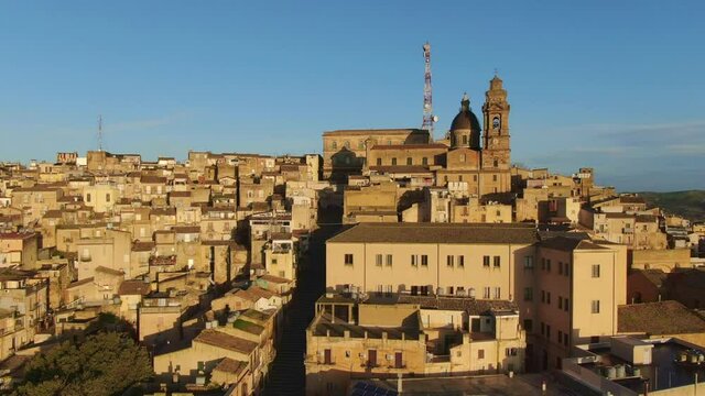 Aerial view of Caltagirone, Sicily