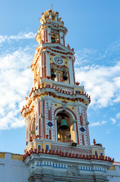 Monastery at Panormitis. Island of Symi Dodecanese. Detail of th