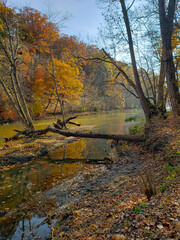 Highbanks Metro park, River Bluff Area, in Autumn, Columbus, Ohio