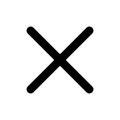 Cross x sign icon