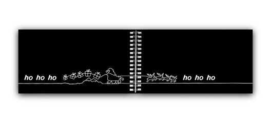 Kalender mit Santa Claus "Ho ho ho"