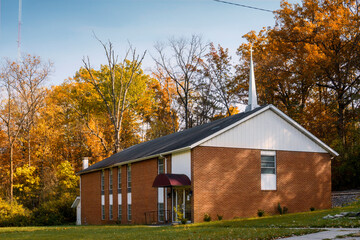 Autumn church