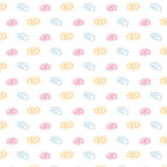 Watercolor seamless pattern with hand drawn eyes