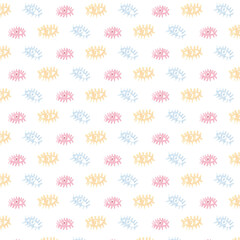 Watercolor seamless pattern with hand drawn eyes