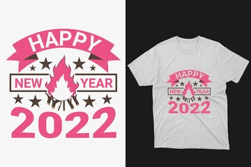 Happy New Year 2022 T-shirt Design