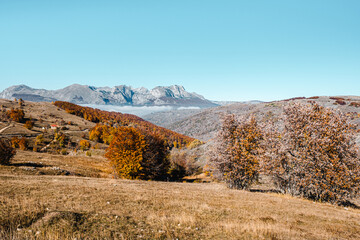 Obraz premium Autumn landscape in Durmitor National Park, Montenegro