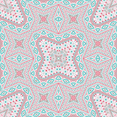 Navajo endless pattern graphic design. Damask geometric background. Clothes print in ethnic style.