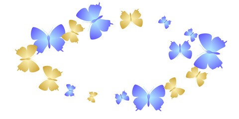 Magic bright butterflies cartoon vector wallpaper. Spring funny moths. Simple butterflies cartoon children background. Gentle wings insects patten. Garden beings.