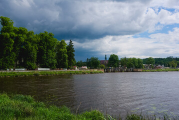 river in the park