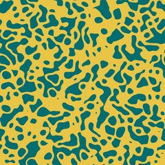 Seamless abstract non print resembling strange colored animal skin surface pattern design for print. High quality illustration. Psychedelic repeat minimal dot swatch for apparel, textile or background