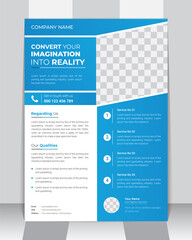 Creative Business and Corporate Flyer, Brochure, Leaflet design template, A4 modern Vector Flyer and Mock-up Template layout of poster, flyer, brochure and banner report with unique concept
