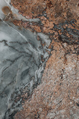 Beige and grey marble ornament background. Vertical