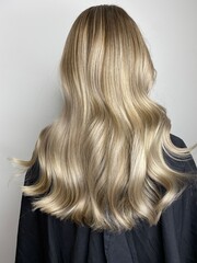 hair. long hair. professionally dyed hair. beautiful hair