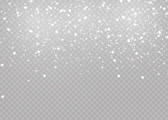 Winter snow, snowflakes blown by wind, snowfall.