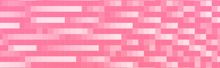 Abstract pink lines mosaic banner background. Vector illustration.