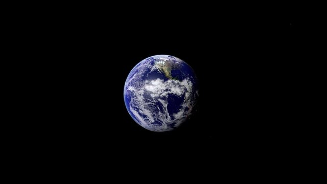 fly around the earth, probe view MAP from Nasa