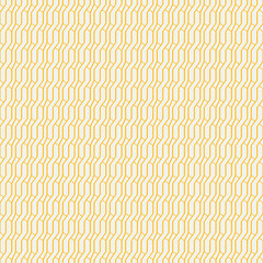 Seamless weaving, vector pattern with pigtails. Gold pigtail pattern. 