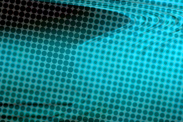 Blue halftone texture pattern background, abstract waves.