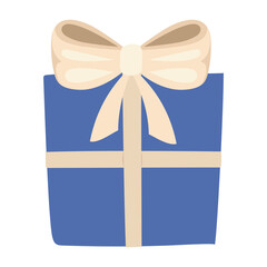 blue holiday gift box