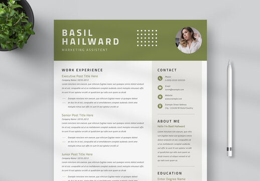 Simple Resume Layout