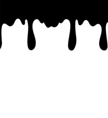 Paint drips isolated on white background. Paint drips for web site, wallpaper, poster, placard and cover. Useful for ad, backdrop and print materials. Creative art concept, vector illustration