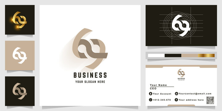 Letter bq or infinity monogram logo