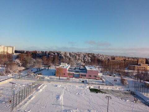 village in winter