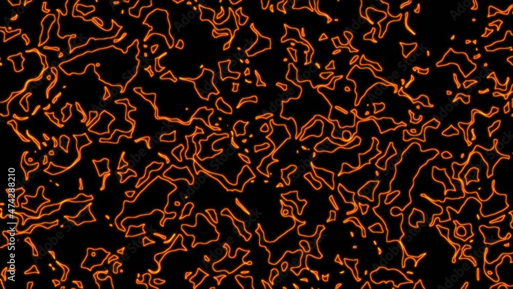 Poster abstract orange geometric seamless pattern background. abstract stripes kaleidoscope loop. fast psyc